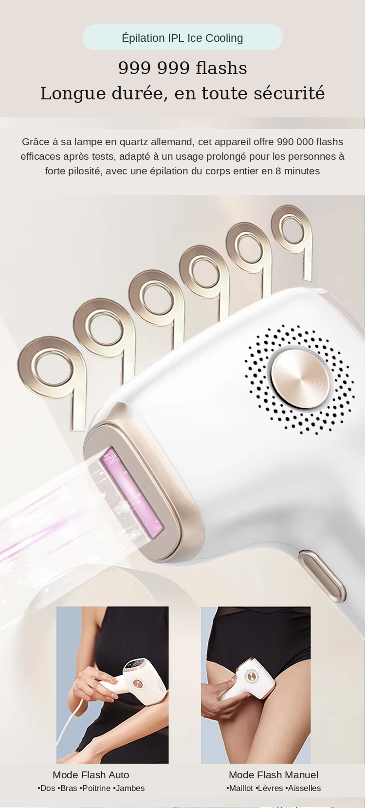 ✨ Épilateur IPL Professionnel